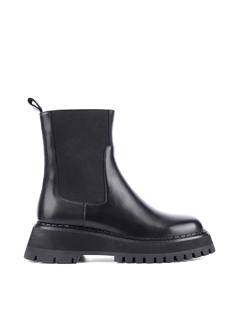 Женские ботинки челси MIRATON кожаные черные - фото 1 - Miraton