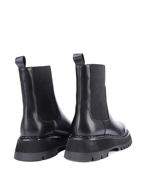 Женские ботинки челси MIRATON кожаные черные - фото 4 - Miraton