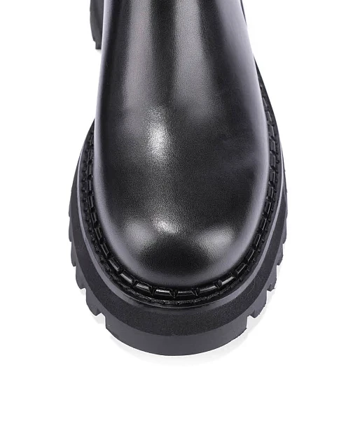Женские ботинки челси MIRATON кожаные черные - фото 5 - Miraton
