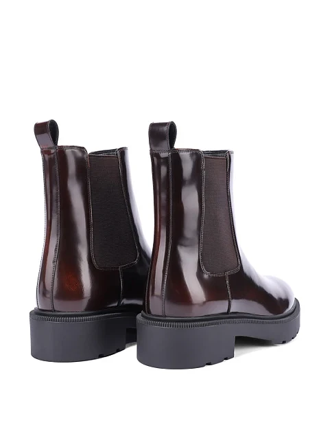 Женские ботинки челси MIRATON коричневые - фото 4 - Miraton