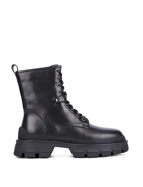 Женские ботинки MIRATON кожаные черные - фото 1 - Miraton