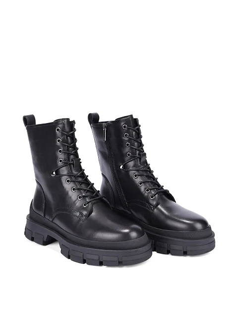 Женские ботинки MIRATON кожаные черные - фото 3 - Miraton