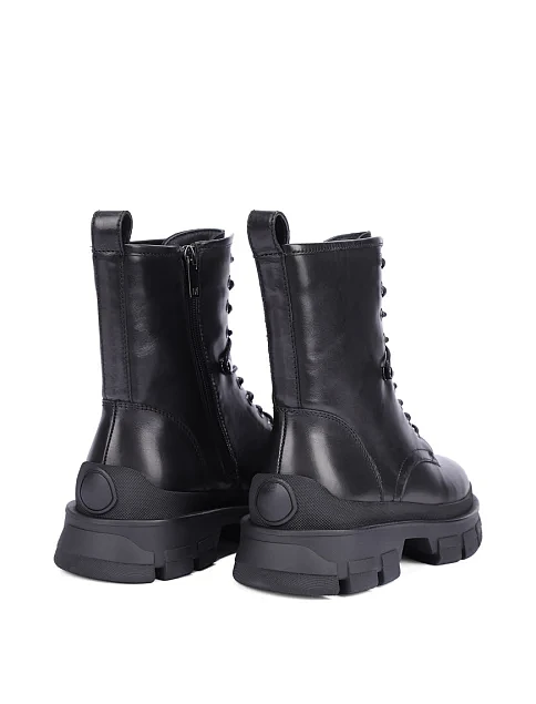 Женские ботинки MIRATON кожаные черные - фото 4 - Miraton