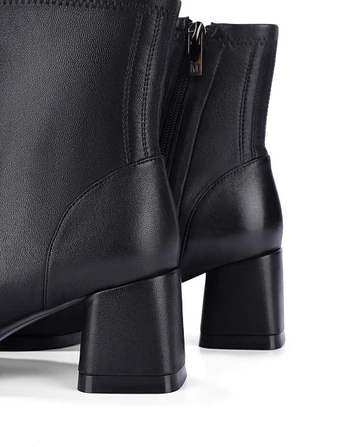 Женские ботинки MIRATON кожаные черные - фото 2 - Miraton