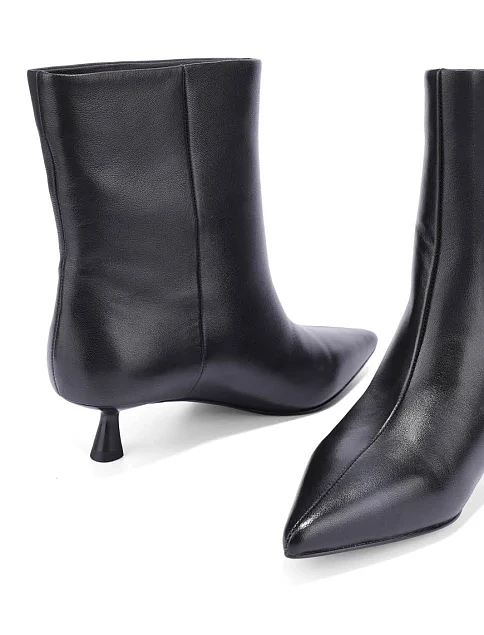 Женские ботинки MIRATON кожаные черные - фото 3 - Miraton