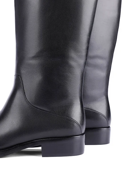 Женские сапоги Attizzare кожаные черные - фото 2 - Miraton