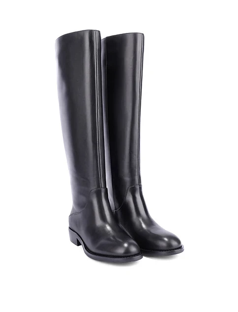 Женские сапоги Attizzare кожаные черные - фото 3 - Miraton