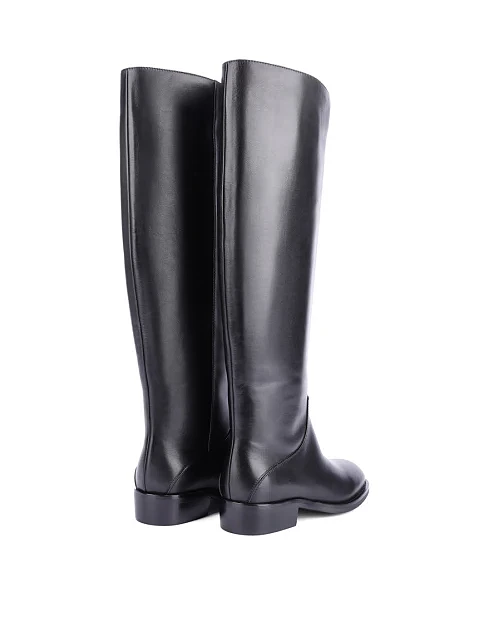 Женские сапоги Attizzare кожаные черные - фото 4 - Miraton