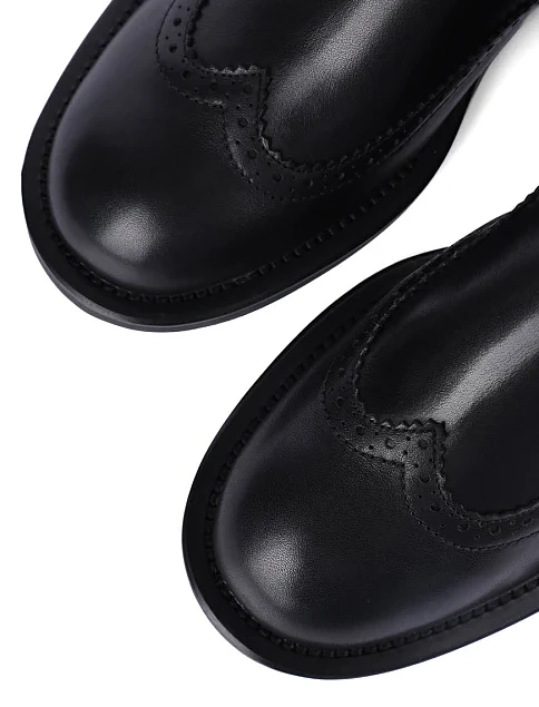 Женские ботинки челси Attizzare кожаные черные - фото 4 - Miraton