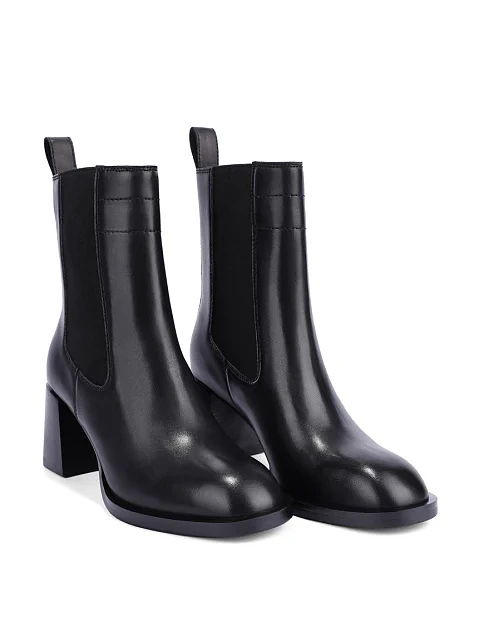 Женские ботинки челси MIRATON кожаные черные - фото 3 - Miraton