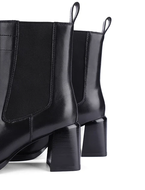 Женские ботинки челси MIRATON кожаные черные - фото 5 - Miraton