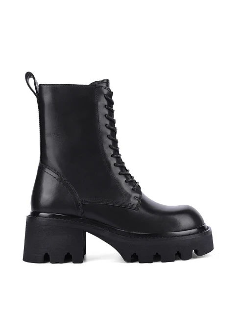 Женские ботинки MIRATON кожаные черные - фото 1 - Miraton