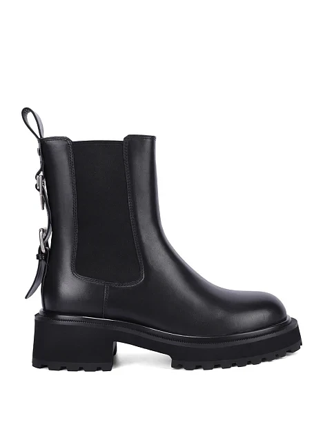 Жіночі черевики челсі MIRATON шкіряні чорні - фото 1 - Miraton