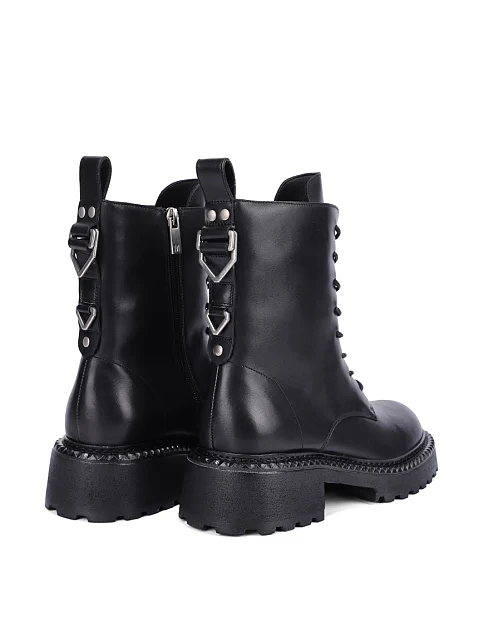 Женские ботинки MIRATON кожаные черные - фото 4 - Miraton