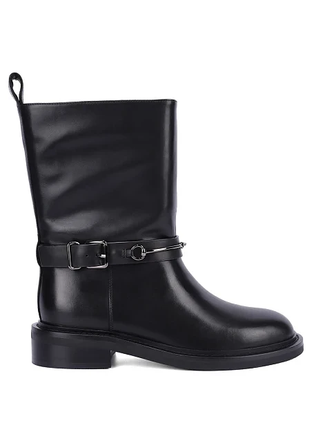 Женские ботинки Attizzare кожаные черные - фото 1 - Miraton