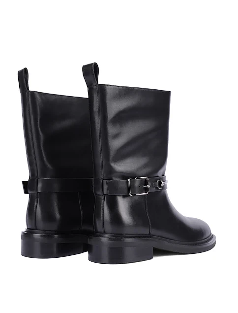 Женские ботинки Attizzare кожаные черные - фото 4 - Miraton