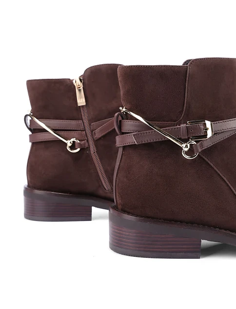 Женские ботинки Attizzare кожаные коричневые - фото 2 - Miraton