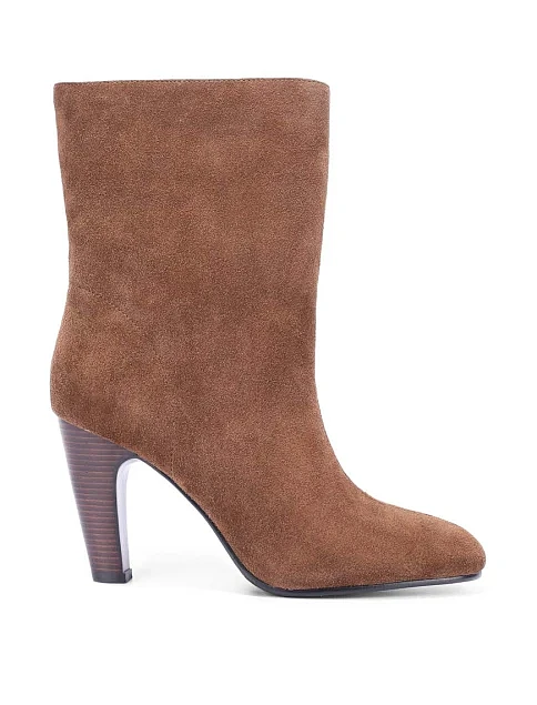 Женские ботинки MIRATON велюровые коричневые - фото 1 - Miraton