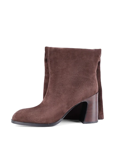 Женские сапоги Attizzare велюровые коричневые - фото 2 - Miraton