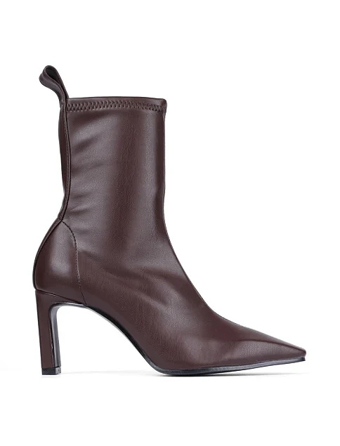 Женские ботинки BIANCA DI из экокожи коричневые - фото 1 - Miraton