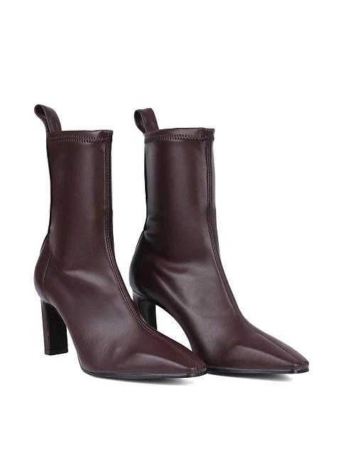 Женские ботинки BIANCA DI из экокожи коричневые - фото 3 - Miraton