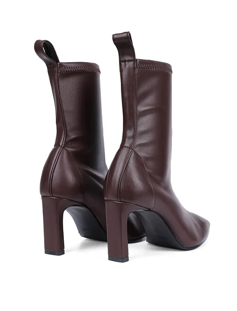 Женские ботинки BIANCA DI из экокожи коричневые - фото 4 - Miraton