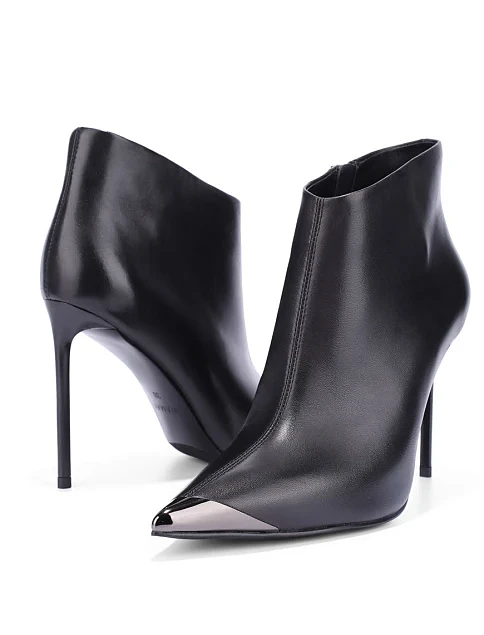 Женские ботинки MiaMay кожаные черные - фото 3 - Miraton