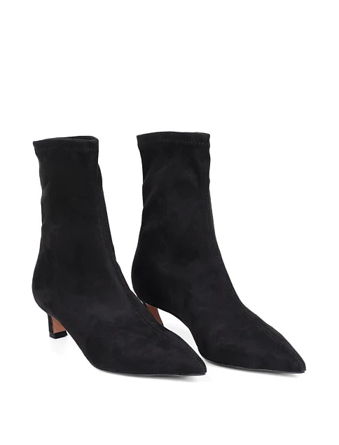 Женские ботинки BIANCA DI велюровые черные - фото 3 - Miraton