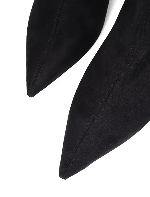 Женские ботинки BIANCA DI велюровые черные - фото 5 - Miraton