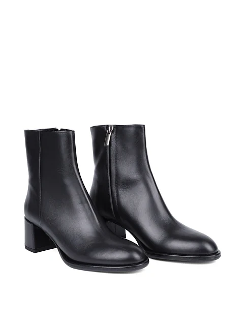 Женские ботинки BIANCA DI кожаные черные - фото 3 - Miraton