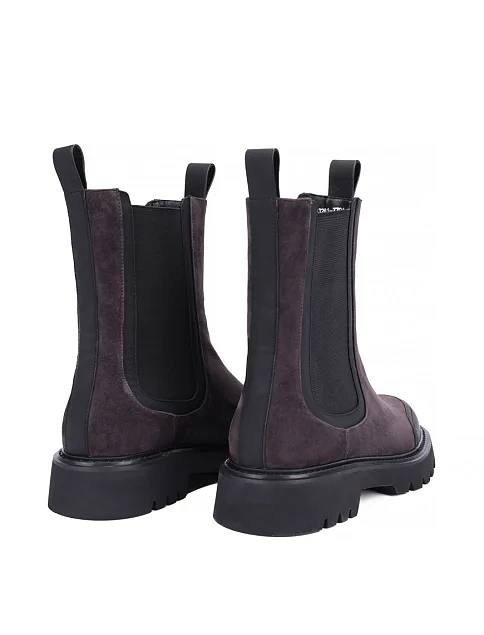 Жіночі черевики челсі MIRATON велюрові сірі - фото 4 - Miraton