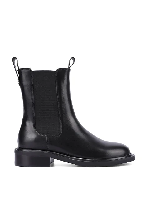 Женские ботинки челси MIRATON кожаные черные - фото 1 - Miraton