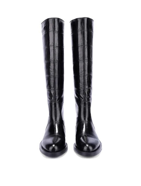 Женские сапоги Attizzare кожаные черные - фото 2 - Miraton