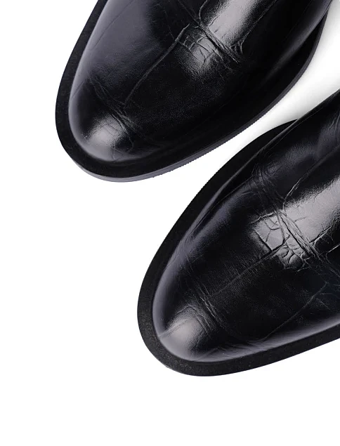 Женские сапоги Attizzare кожаные черные - фото 5 - Miraton