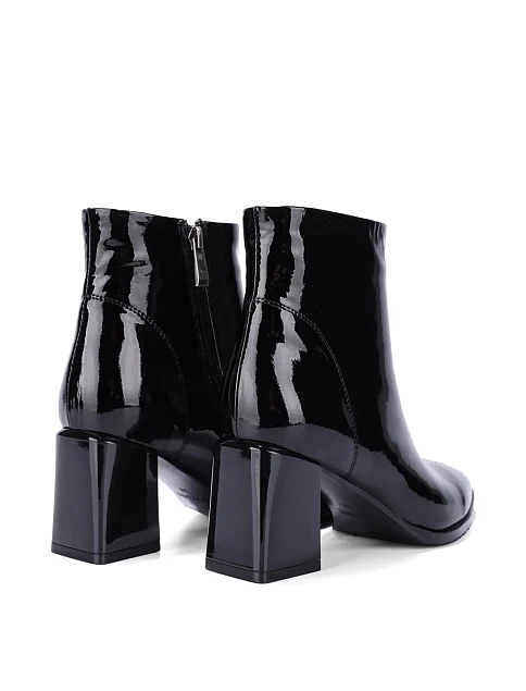 Женские ботинки Attizzare из наплака черные - фото 5 - Miraton