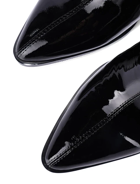 Женские ботинки Attizzare из наплака черные - фото 6 - Miraton