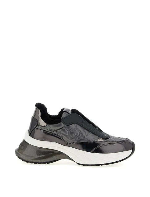 Женские кроссовки Pinko кожаные серые - фото 1 - Miraton