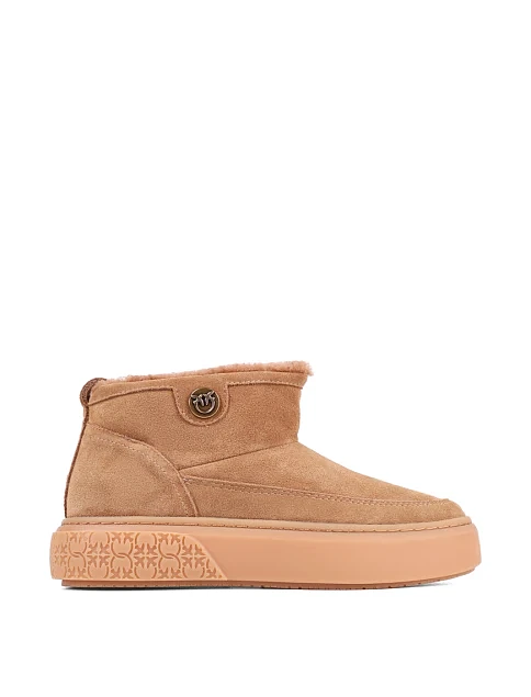 Женские угги Pinko замшевые бежевые - фото 1 - Miraton