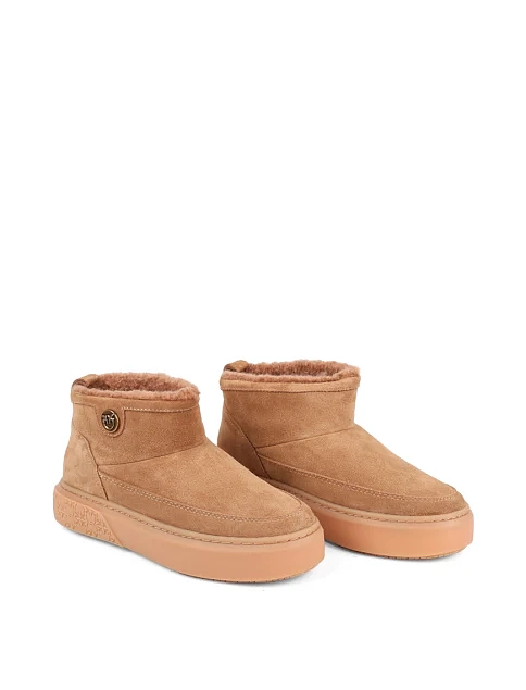 Женские угги Pinko замшевые бежевые - фото 3 - Miraton