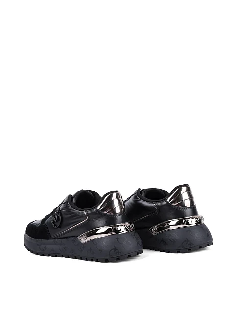 Женские кроссовки Pinko кожаные черные - фото 4 - Miraton