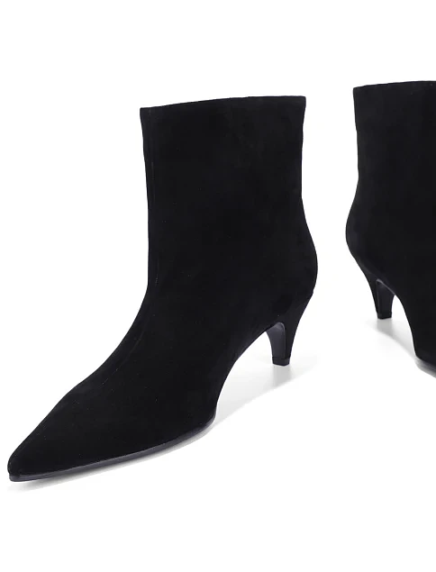 Женские ботинки MIRATON велюровые черные - фото 3 - Miraton