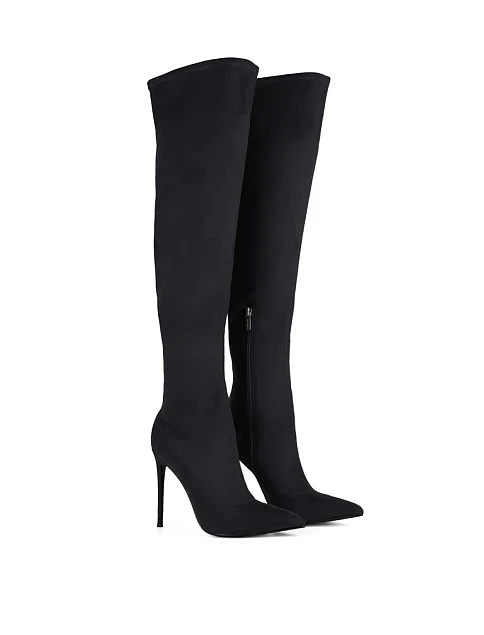 Женские ботфорты Mia May черные - фото 3 - Miraton