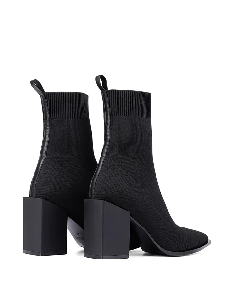 Женские ботинки MIRATON тканевые черные - фото 4 - Miraton