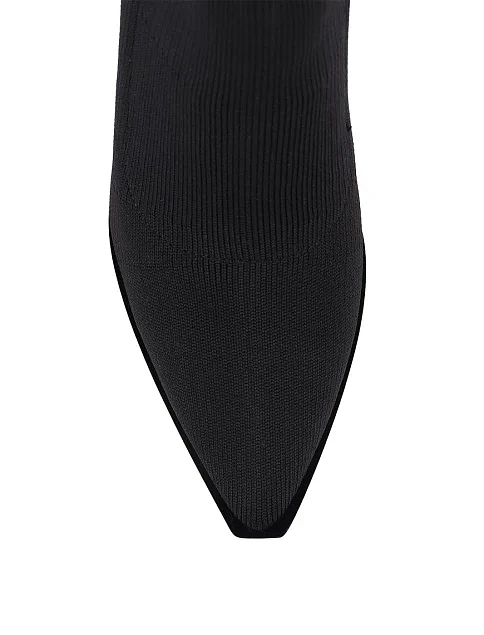 Женские ботинки MIRATON тканевые черные - фото 5 - Miraton