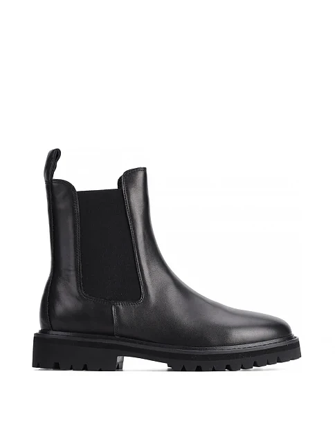 Женские ботинки челси MIRATON кожаные черные - фото 1 - Miraton