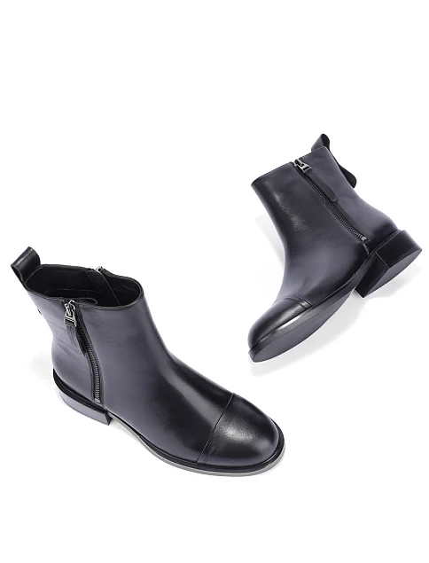 Женские ботинки Attizzare кожаные черные - фото 2 - Miraton