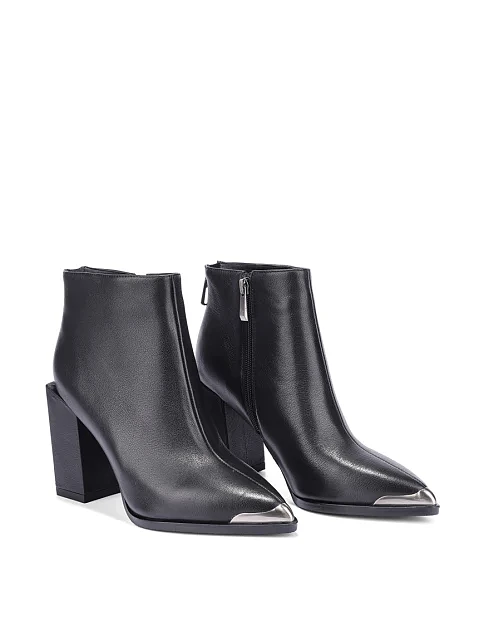 Женские ботинки Attizzare кожаные черные - фото 3 - Miraton