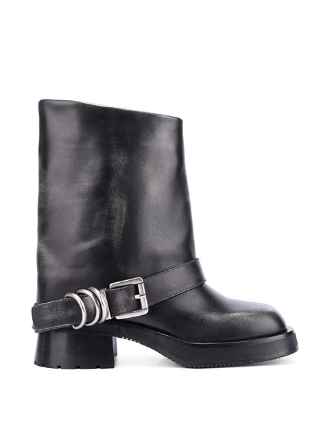 Жіночі черевики MIRATON шкіряні чорні - фото 1 - Miraton