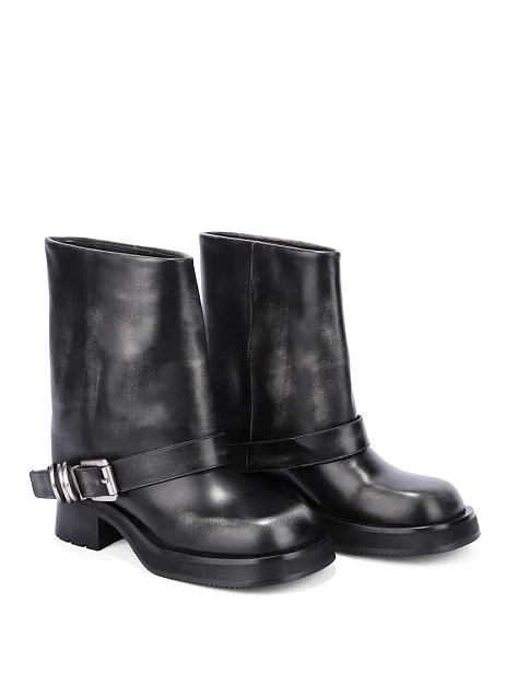 Жіночі черевики MIRATON шкіряні чорні - фото 3 - Miraton