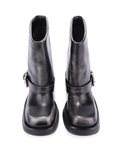 Жіночі черевики MIRATON шкіряні чорні - фото 5 - Miraton